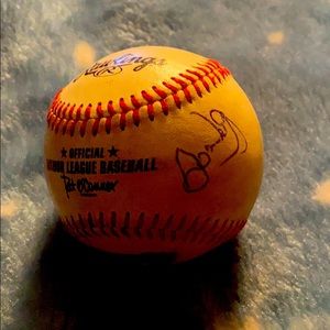 Autographed dodgers baseball
